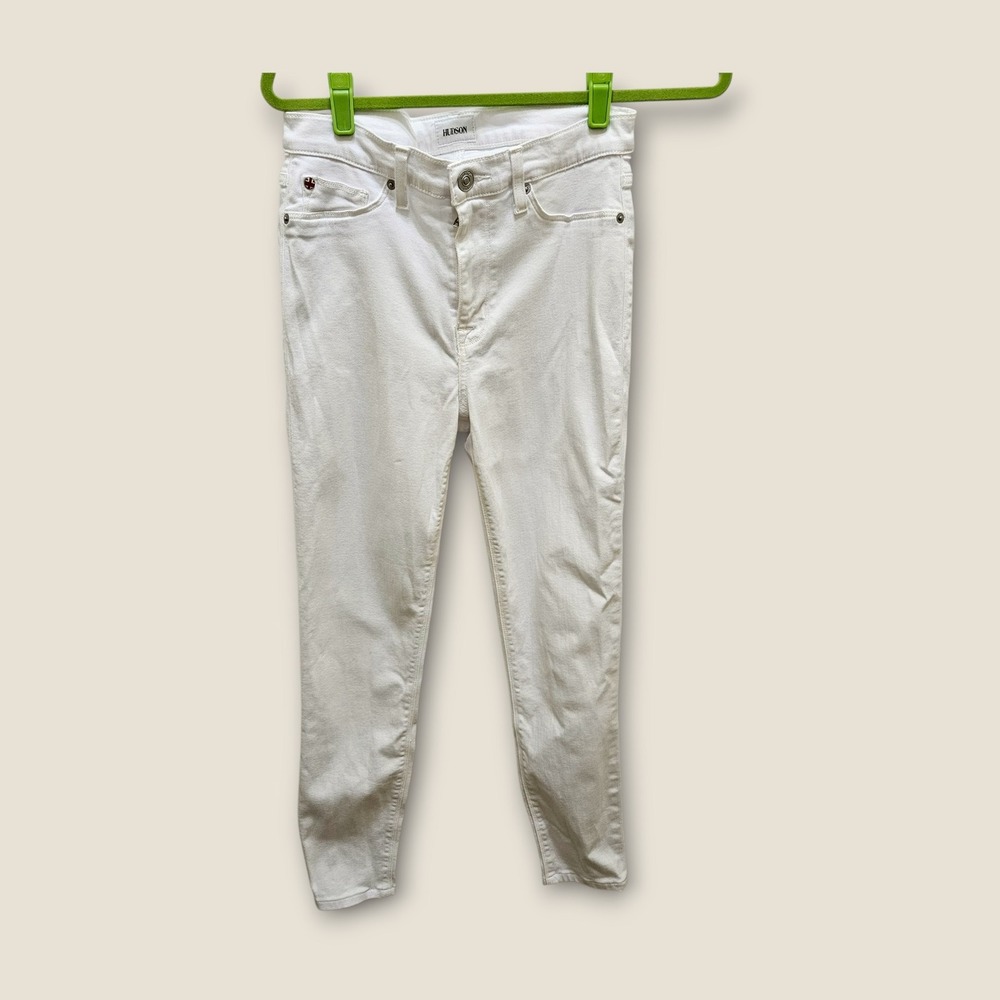 Hudson Blair Super‎ Skinny White Jeans Women's Size 28 Denim Pants